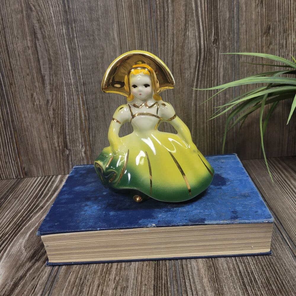 Vintage Planter Dutch Girl Succulent Pot